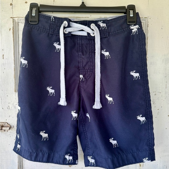 ABERCROMBIE, SET/2, BOYS SWIM TRUNKS. NAVY BLUE, SWIM TRUNKS, WITHOUT MESH LINER - Picture 3 of 14